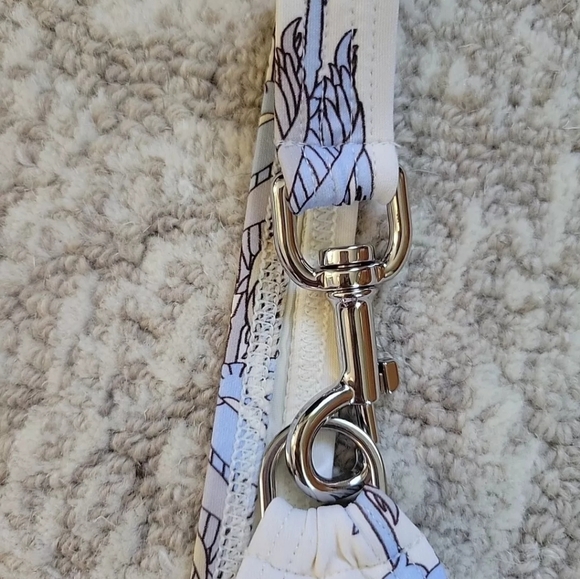 Tory Burch Printed Clip Tank Swimsuit One Piece Sand Deco Crane - Picture 6 of 16